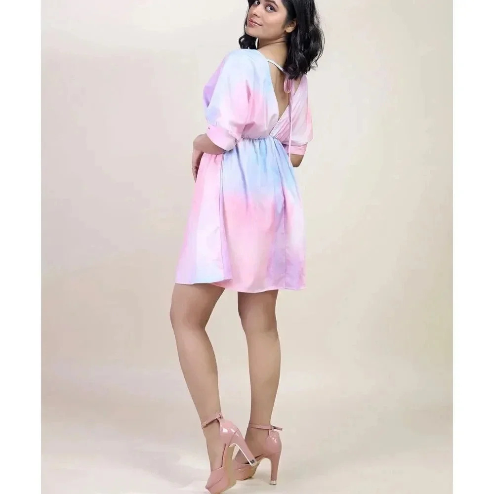 Soft Multi-Color Tunic Dress